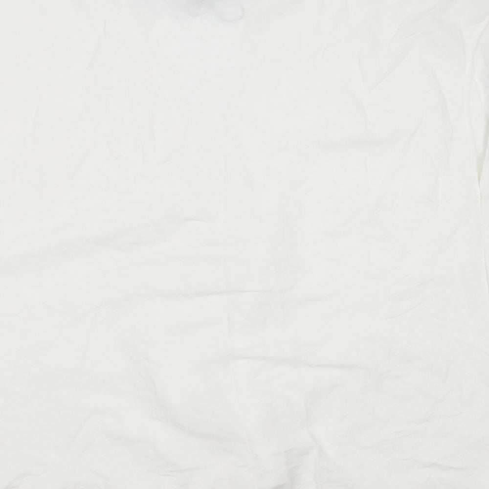 Primark Womens White Viscose Basic Blouse Size XS V-Neck