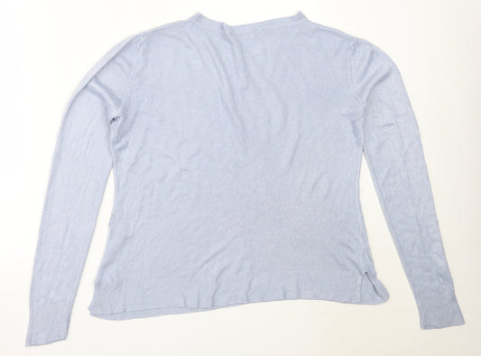Womens UK Size 14 Marks and Spencer Blue Pullover Jumper