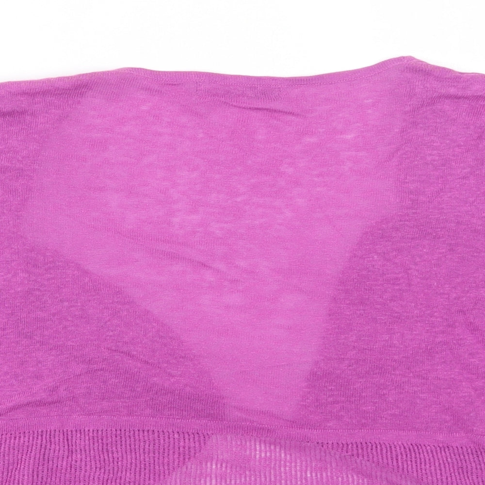 Womens UK Size 18 M&S Purple Shrug Jumper
