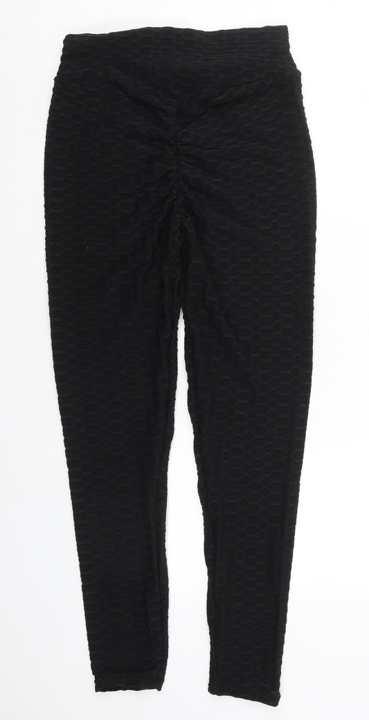 Womens UK Size L Preworn Carrot Black Leggings