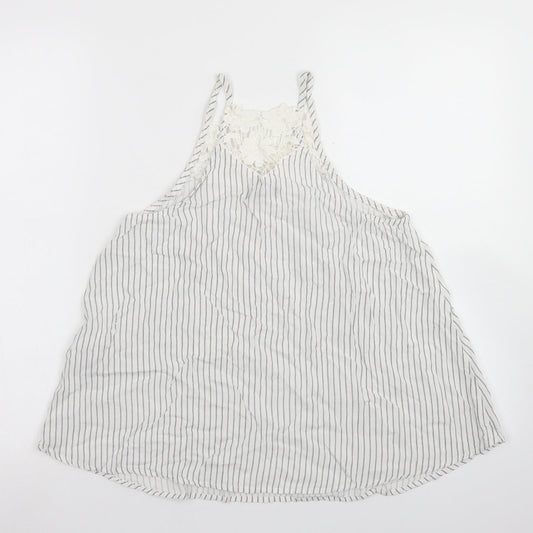 Womens UK Size 8 New Look White Camisole Blouse