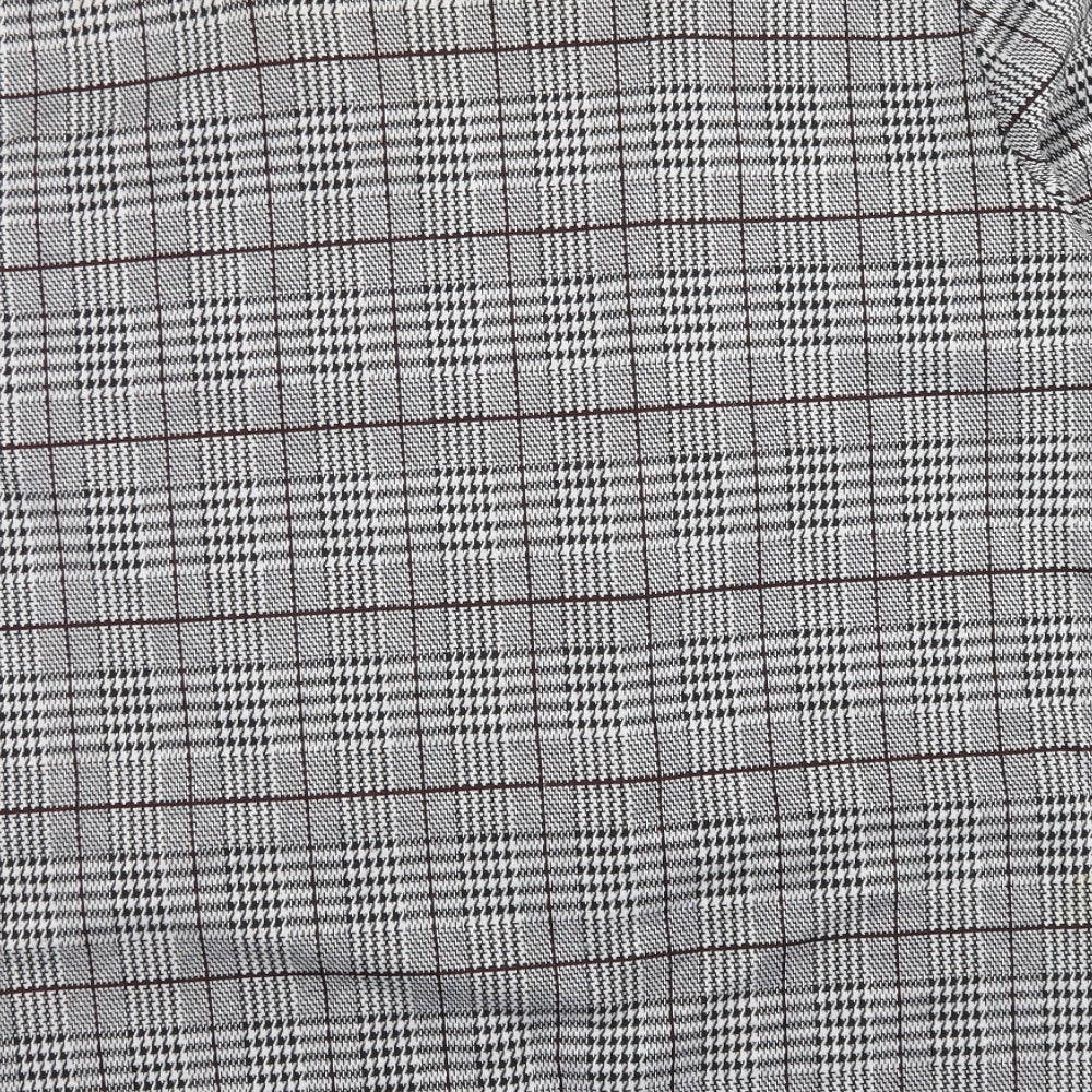 Divided Womens Black Houndstooth Jacket Blazer Size L