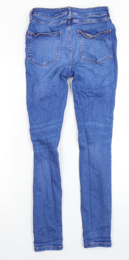 Denim Co Womens Blue Coir Skinny Jeans Size 10 L27 in Regular Button