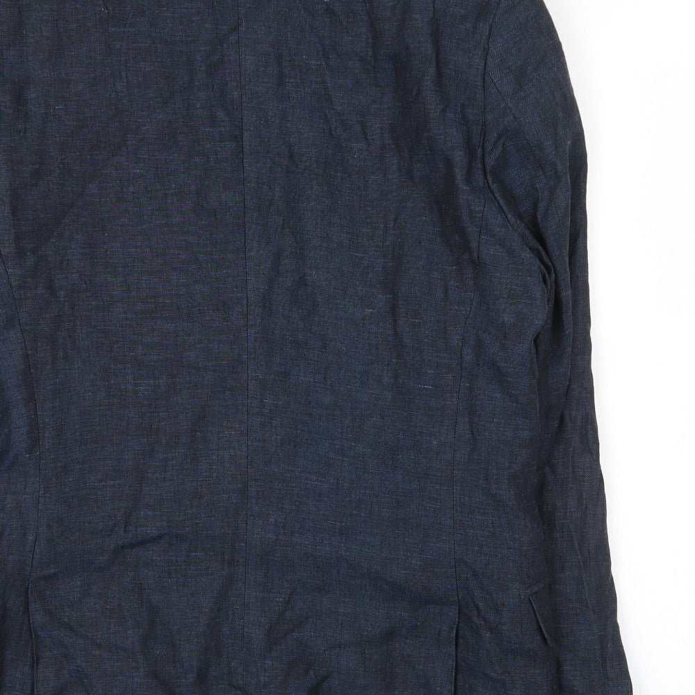 H&M Mens Blue Cotton 2 Piece Blazer Size 38