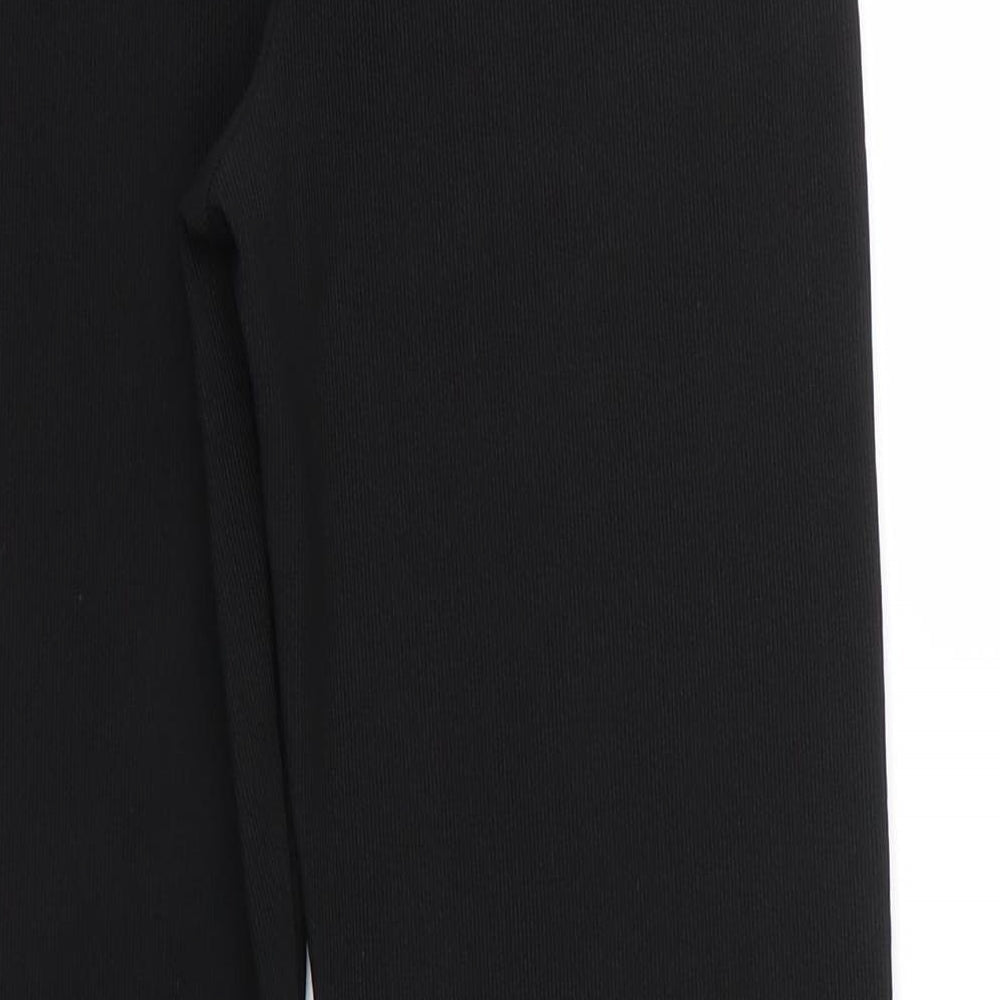 Womens UK Size 10 XE Regular Fit Black Trousers