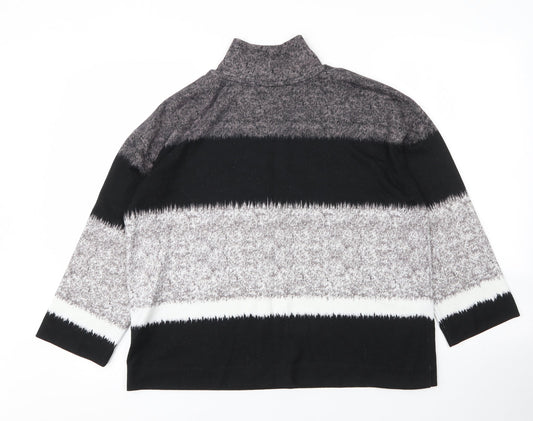 Womens UK Size 12 Debenhams Grey Pullover Jumper