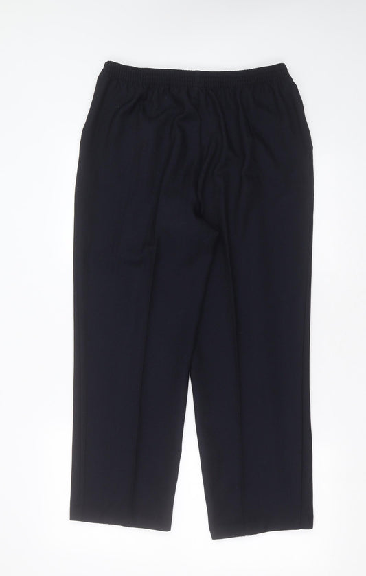 Womens UK Size 14 Marks and Spencer Regular Fit Blue Trousers