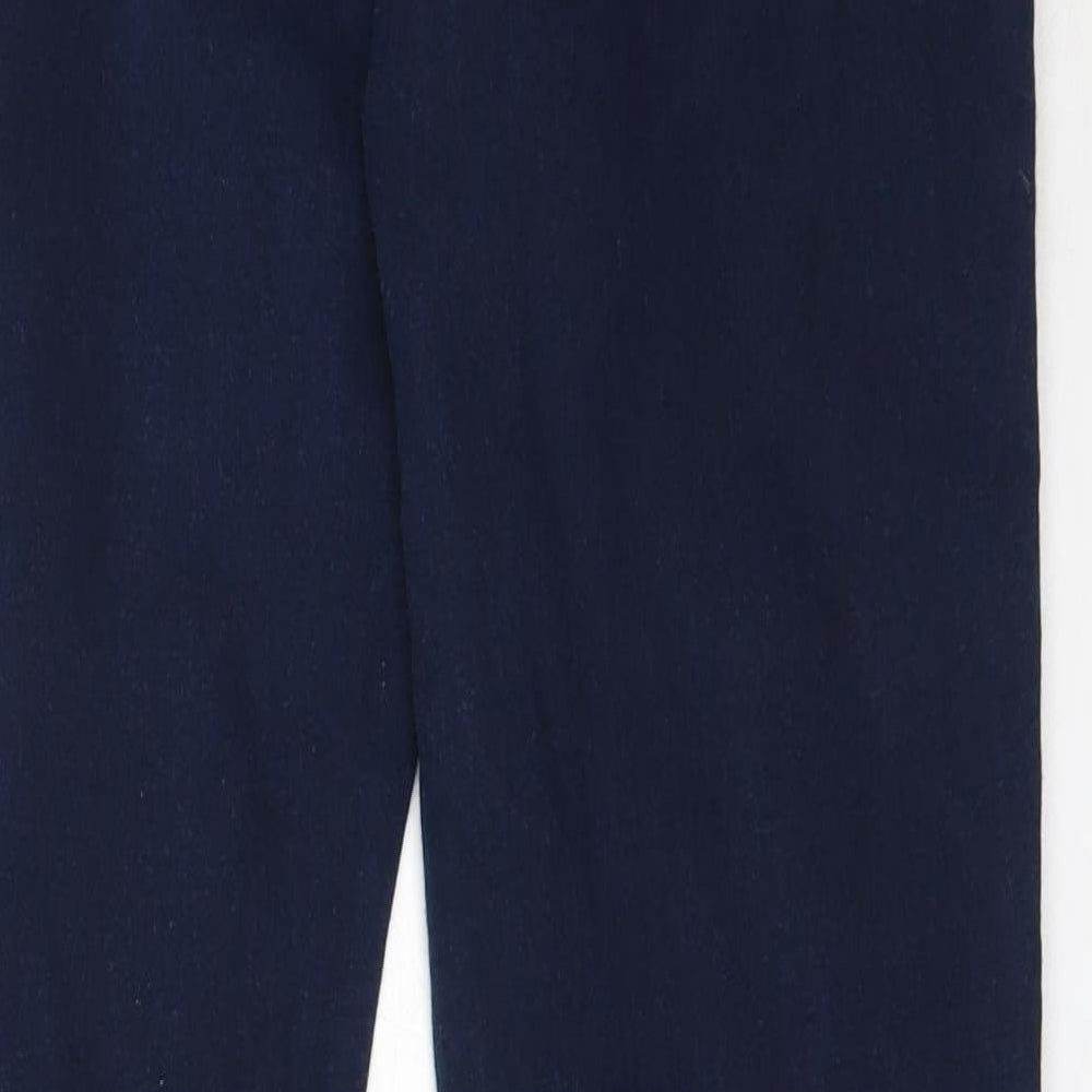 Brand and care label for Tu women’s blue cotton jegging jeans, size UK 12, 29.5-inch leg regular