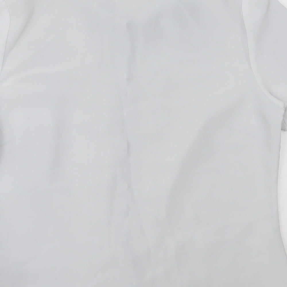 Womens UK Size 12 BM Collection Grey Basic Button-Up