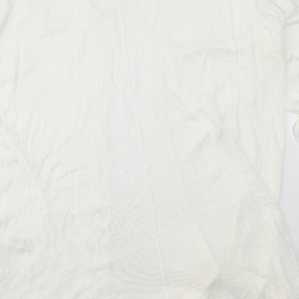 Womens UK Size 8 NEXT White Pullover Jumper