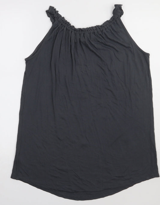Womens UK Size 12 NEXT Grey Basic Tank