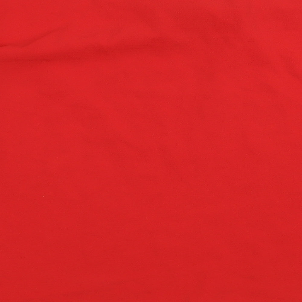 Primark Womens Pink Polyester Basic Blouse Size 12 V-Neck