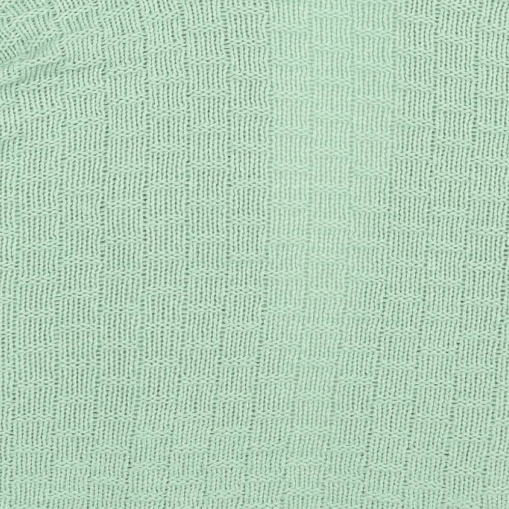 Womens UK Size 4 Marble Green Cardigan Jumper