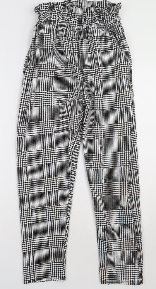 Womens UK Size 6 Misspap Regular Fit White Trousers