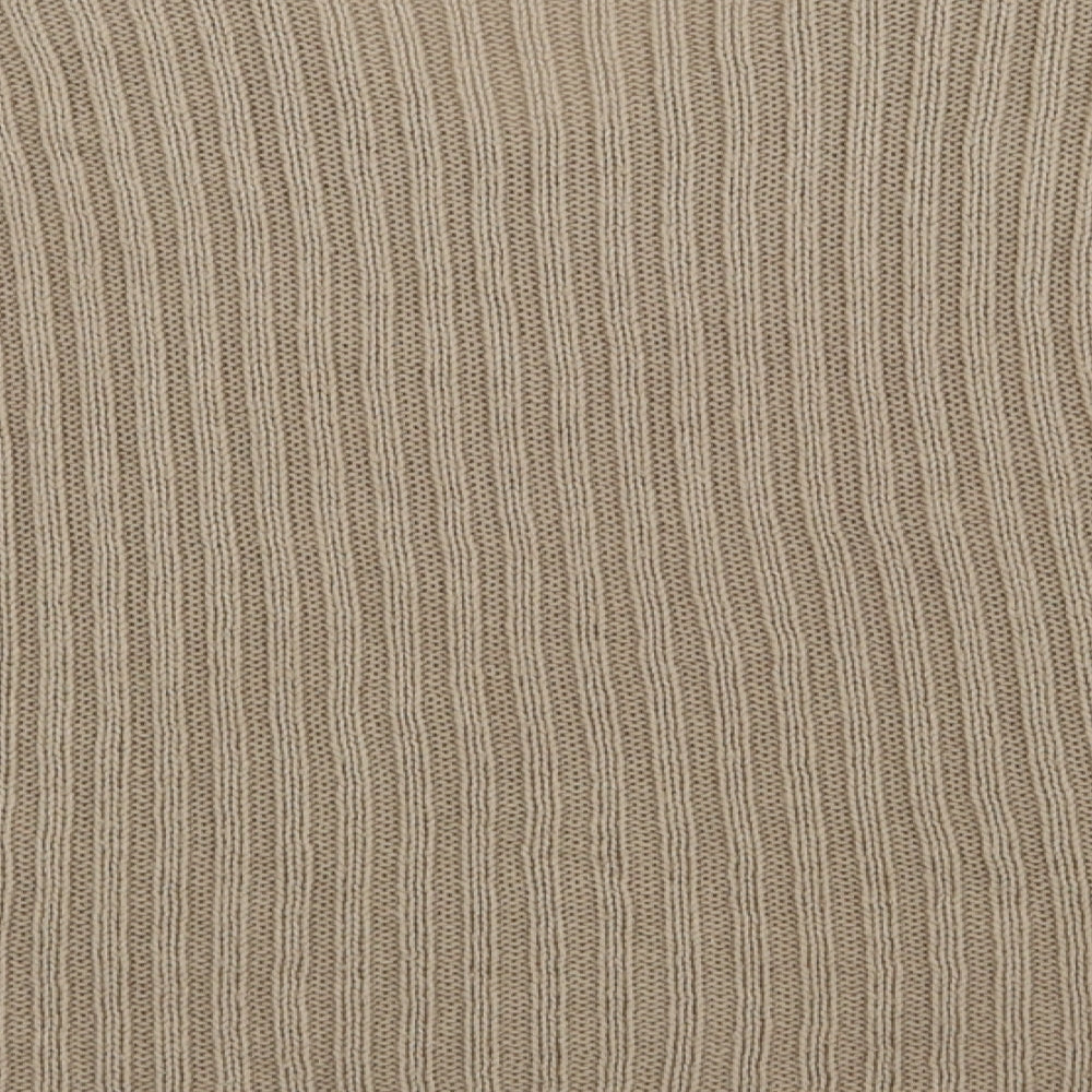 Boohoo Womens Beige Acrylic Pullover Sweatshirt Size 16 Pullover