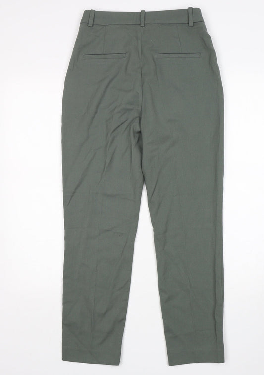 Womens UK Size 6 H&M Regular Fit Green Trousers