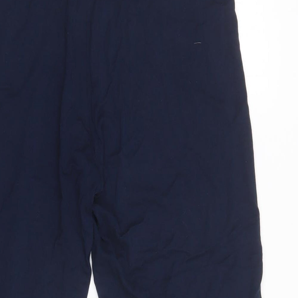 M&S Womens Blue Viscose Chino Leggings Size 10 L21 in
