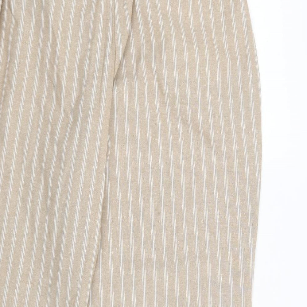 Womens UK Size 14 Peacocks Regular Fit Beige Trousers