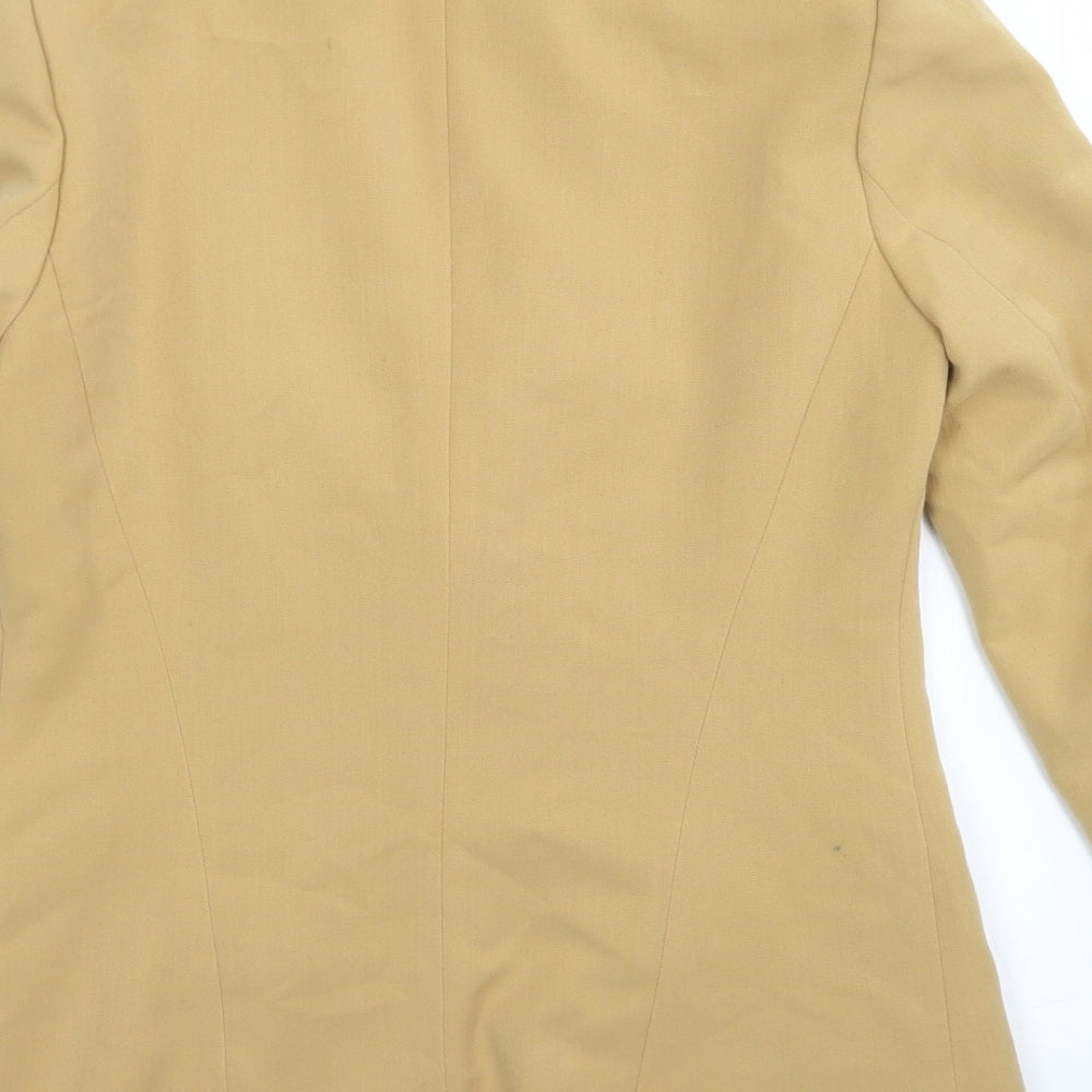 Daniel Rainn Womens Brown Polyester Jacket Blazer Size S