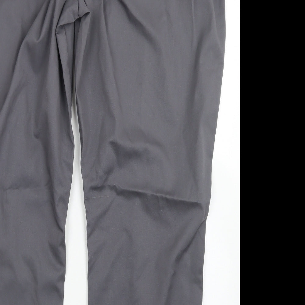 Womens UK Size 22 Alexandra Regular Fit Dress Pants Grey Trousers