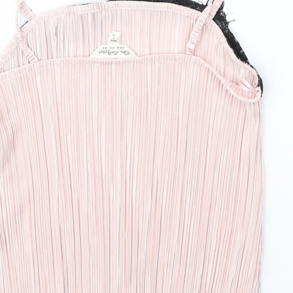 Womens UK Size 8 Miss Selfridge Pink Camisole Blouse