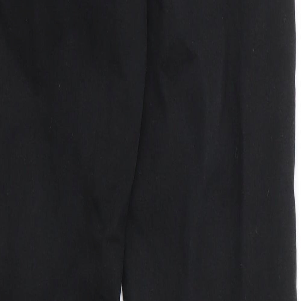 Brand and care label for Pull&Bear women’s black cotton skinny jeans, size UK 28, in, 27-inch leg regular zip