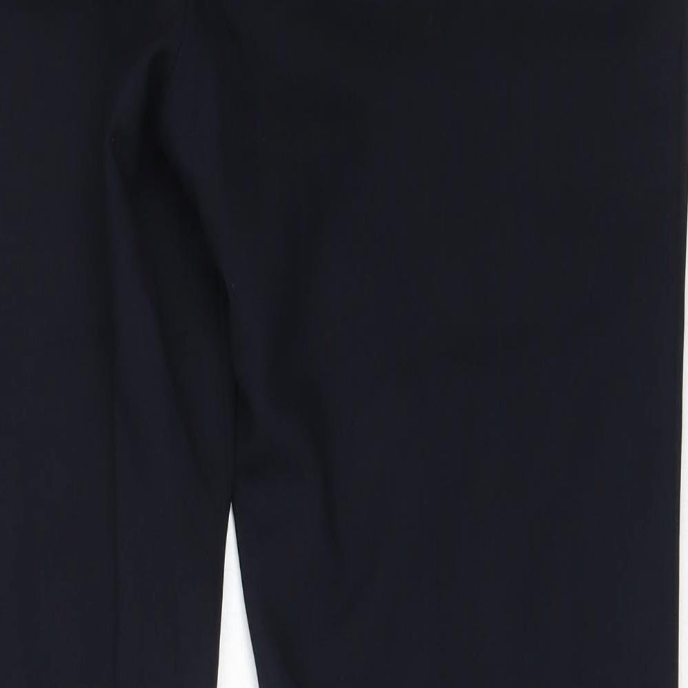 Womens UK Size 10 Preworn Regular Fit Blue Trousers