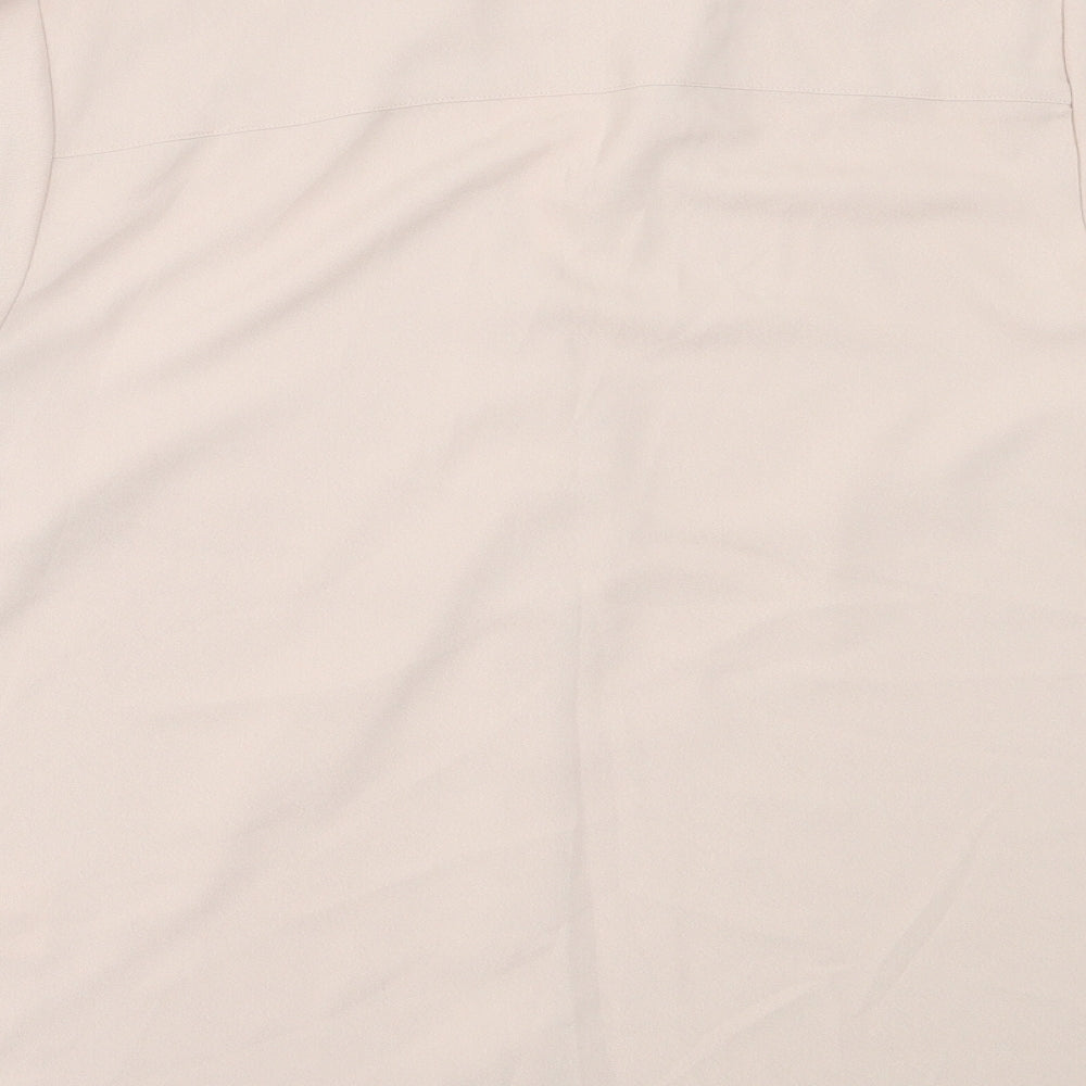 Womens UK Size M H&M Pink Basic Button-Up