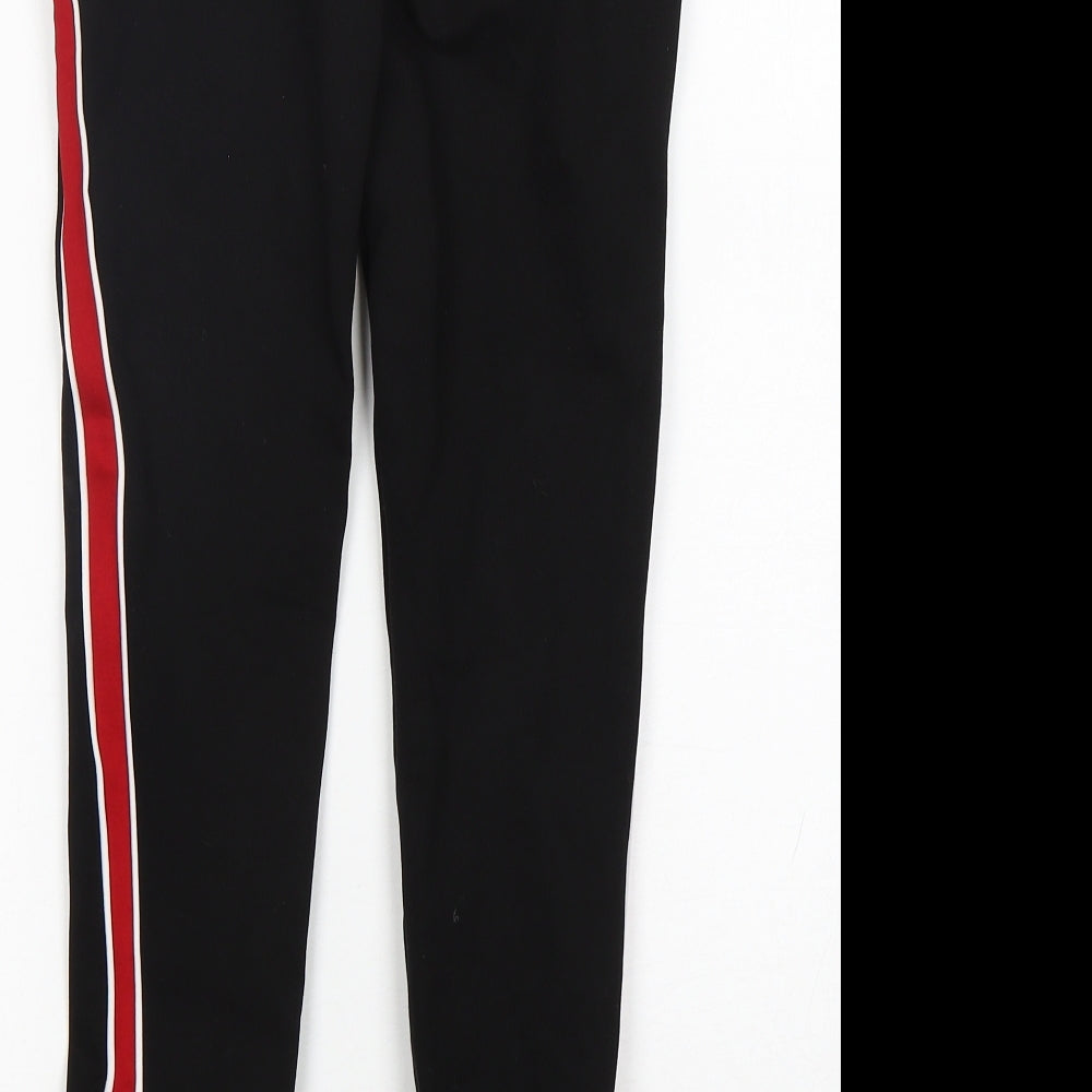 Womens UK Size XS Zara Capri Black Leggings