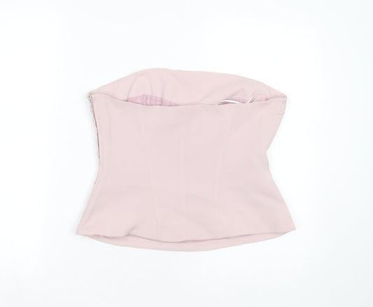 Womens UK Size 14 NEXT Pink Basic Blouse
