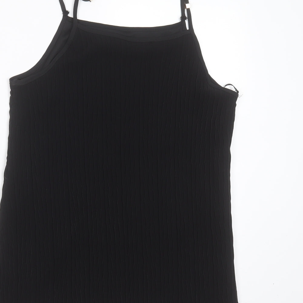 Womens UK Size 12 New Look Black Camisole Blouse