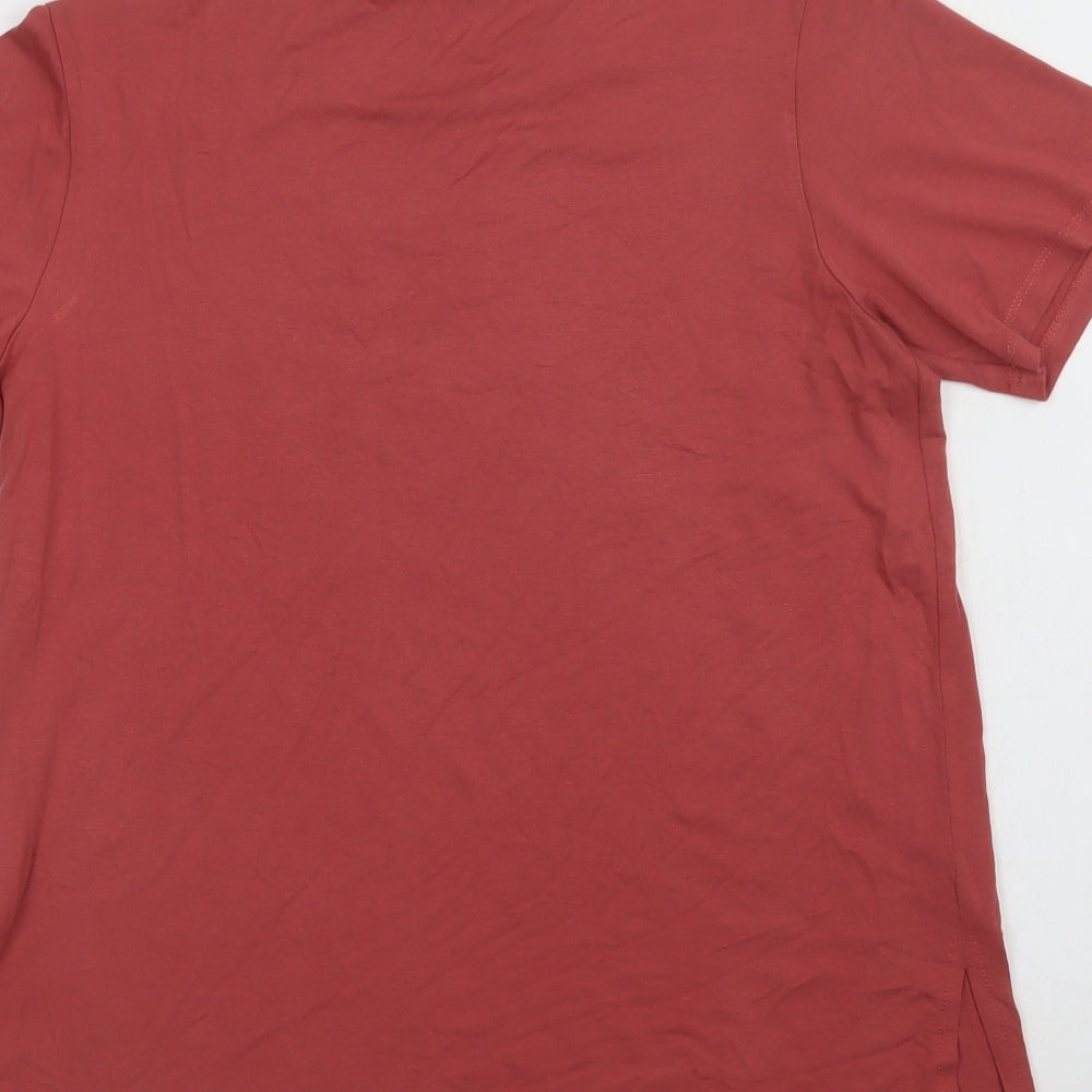 Womens UK Size M Select Pink Basic T-Shirt