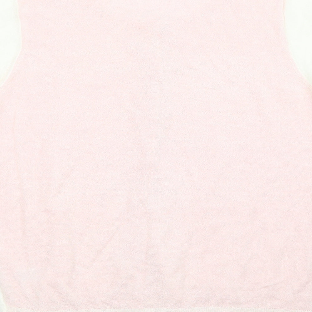 Damsel in a Dress Womens Pink Crew Neck Acrylic Cardigan Jumper Size M