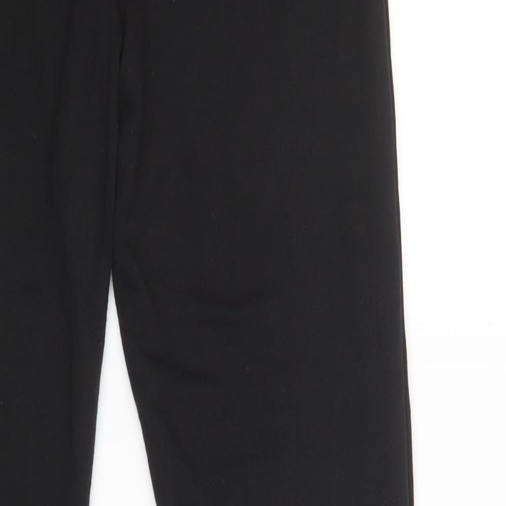 Womens UK Size 8 PRETTYLITTLETHING Regular Fit Jogger Black Trousers