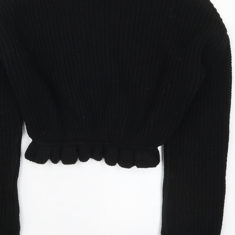 Womens UK Size S Preworn Black Pullover Jumper