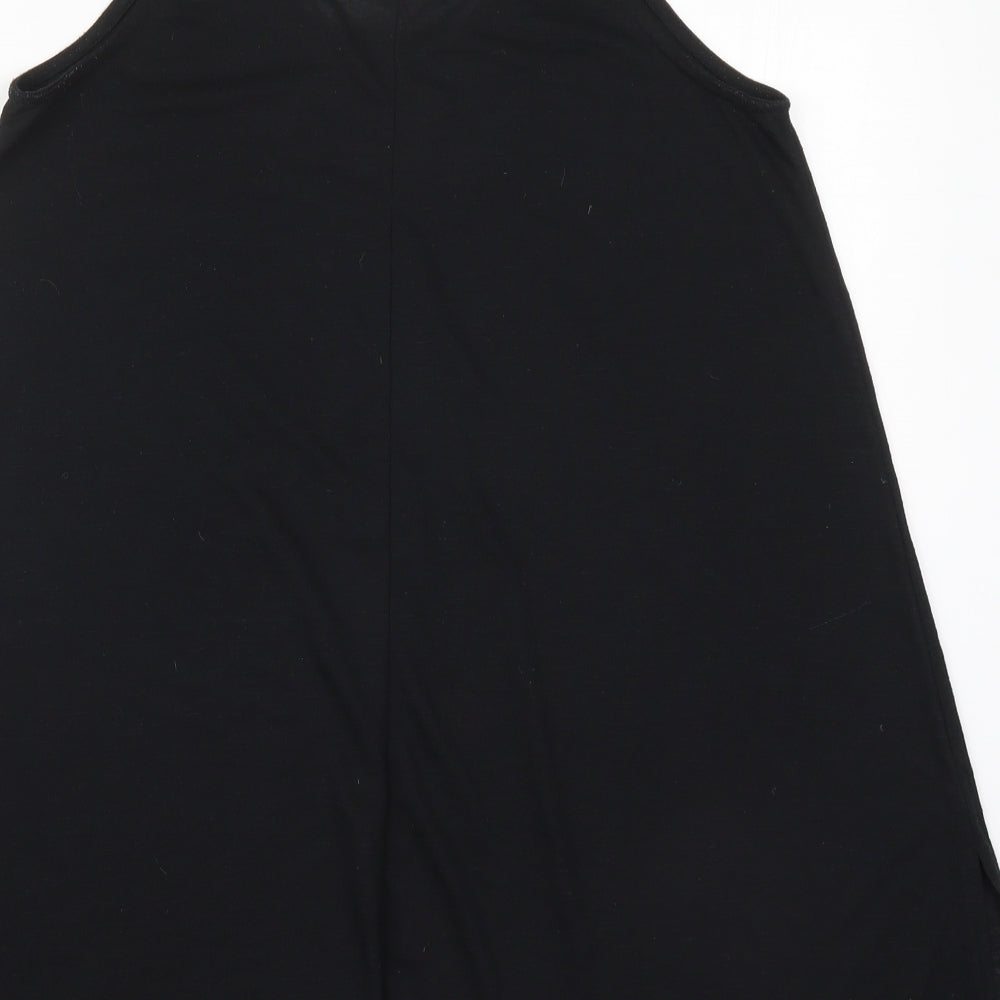 George Womens Black Polyester Tank Dress Size M Scoop Neck Pullover