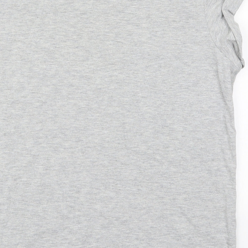 Womens UK Size 8 Jack Wills Grey Basic T-Shirt