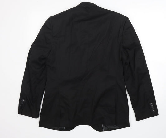 Mens UK Size M&S Regular Black Suit Jacket