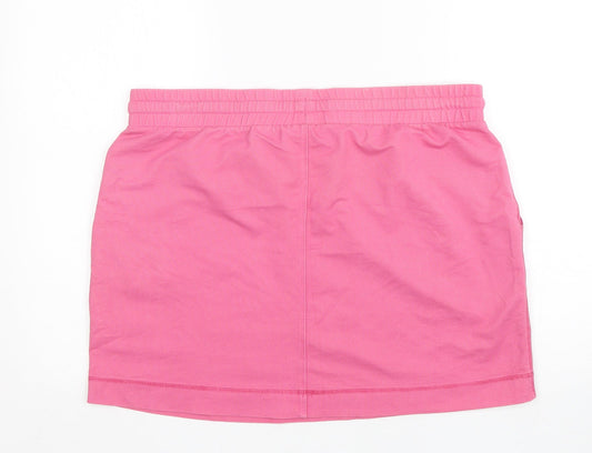Back view of Tu women’s pink cotton mini skirt, size L