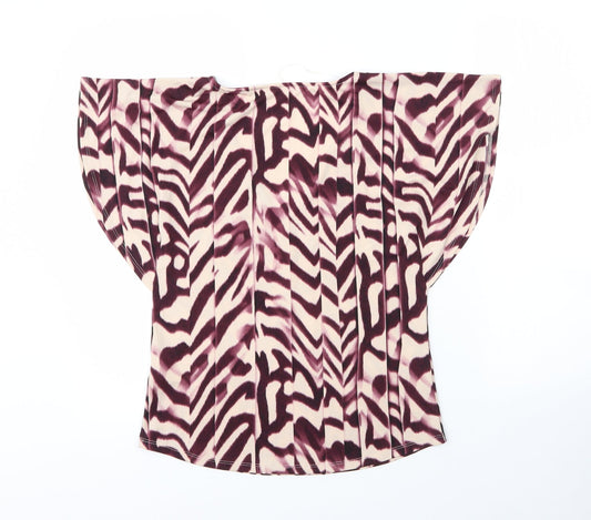 Womens UK Size 8 Debenhams Purple Basic Blouse