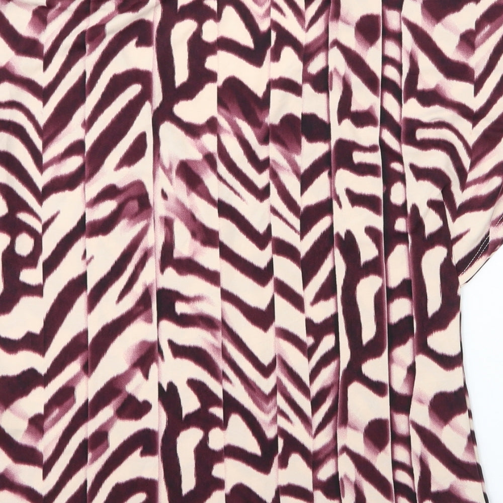 Womens UK Size 8 Debenhams Purple Basic Blouse