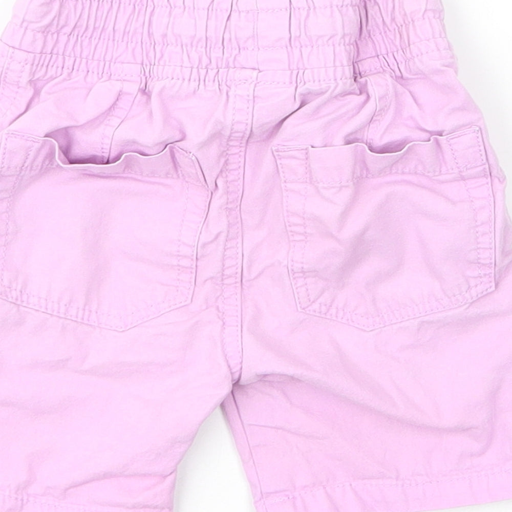 F&F Girls Purple Cotton Capri Jeans Size 12 Months