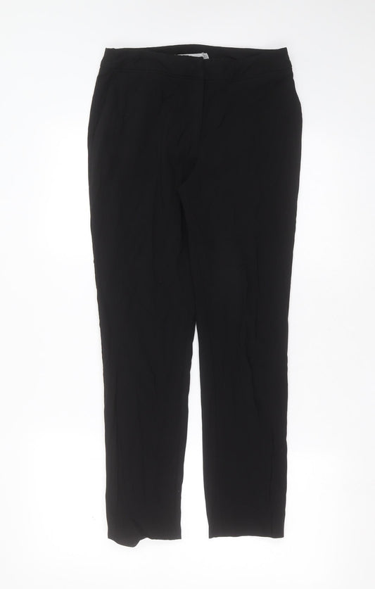 Womens UK Size 8 Oasis Slim Fit Black Trousers