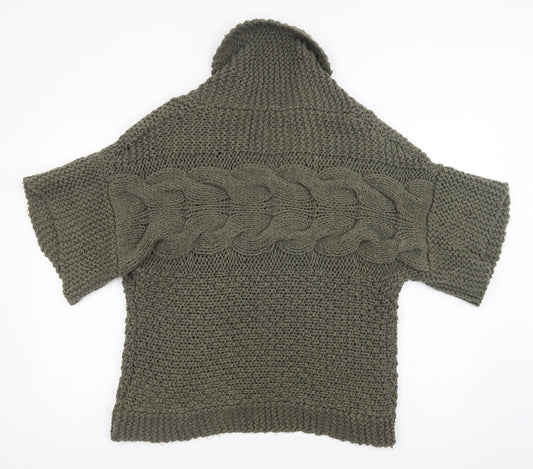 Womens UK Size L Roman Green Cardigan Jumper