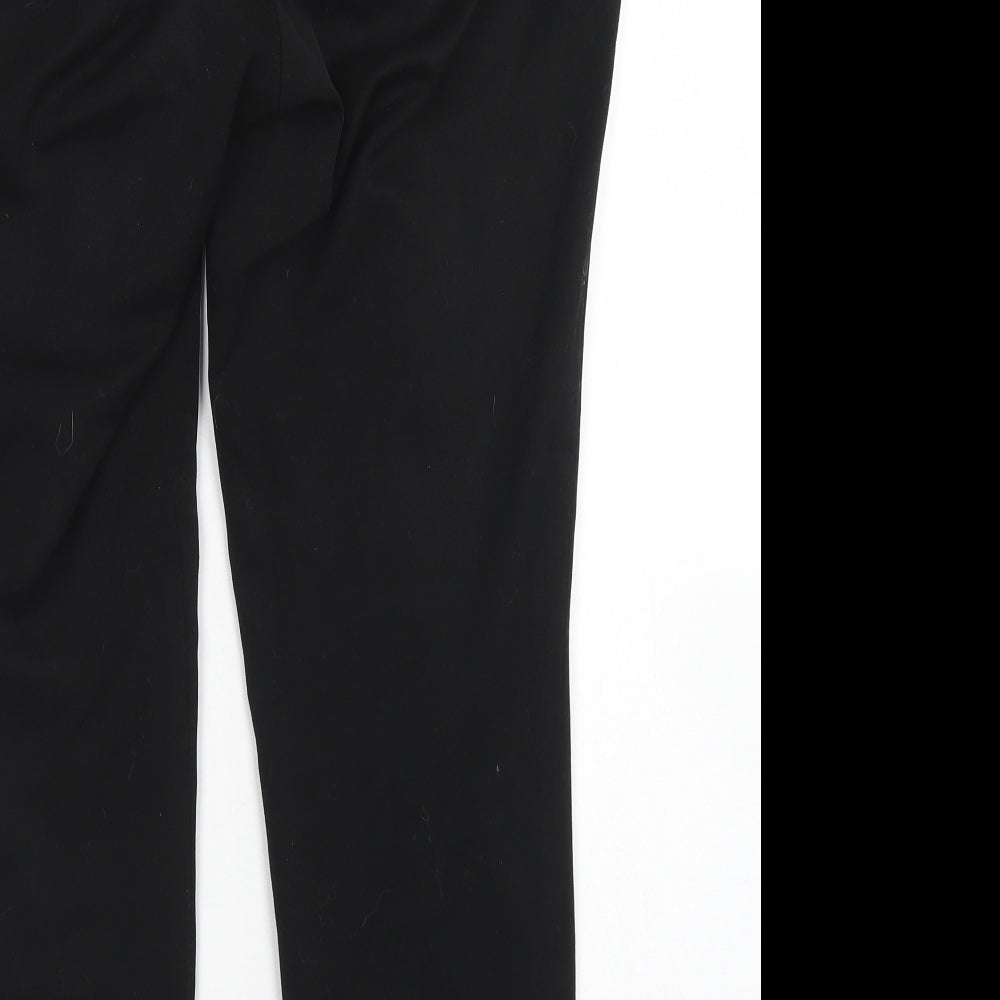 Womens UK Size 10 H&M Regular Fit Dress Pants Black Trousers
