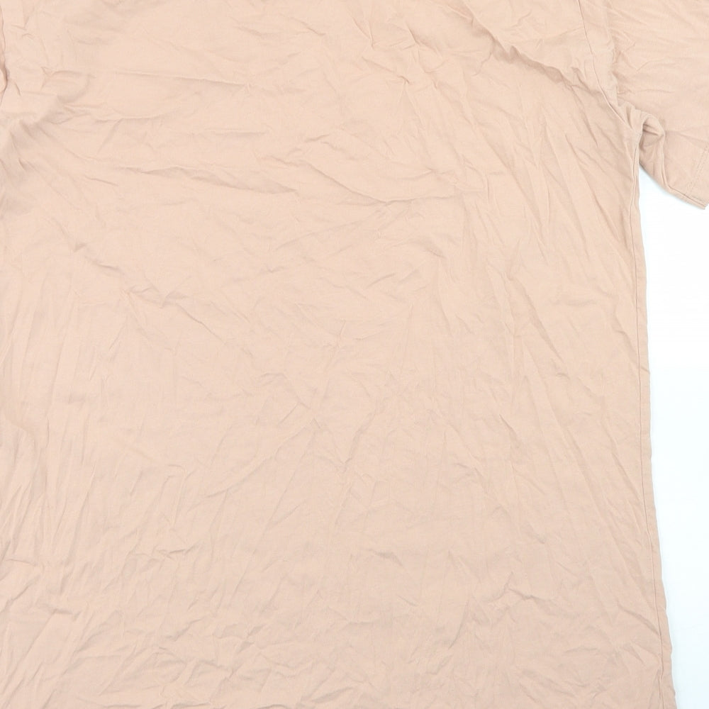 Primark Womens Pink Cotton Basic T-Shirt Size M Crew Neck