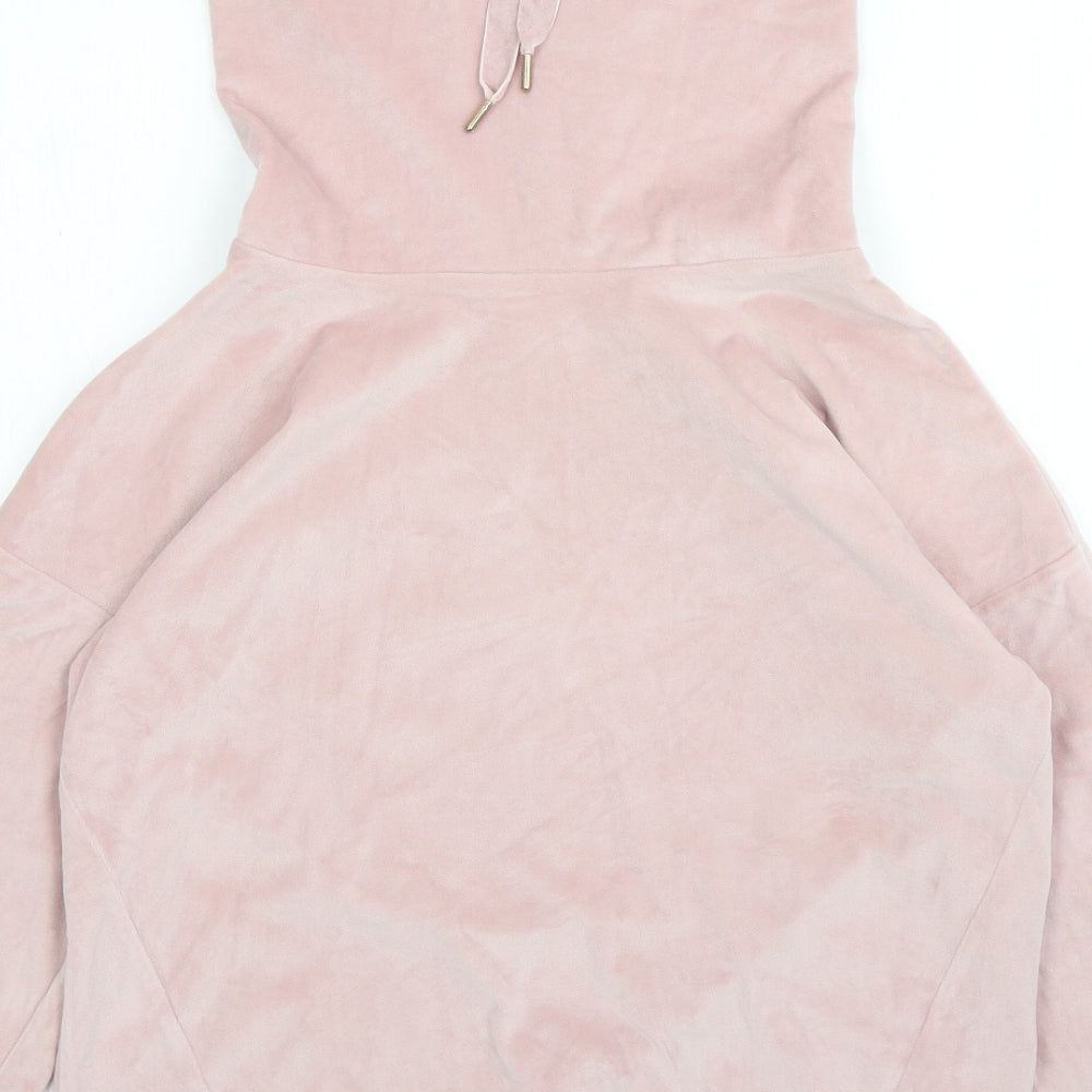 F&F Womens Pink Roll Neck Polyester Pullover Jumper Size S