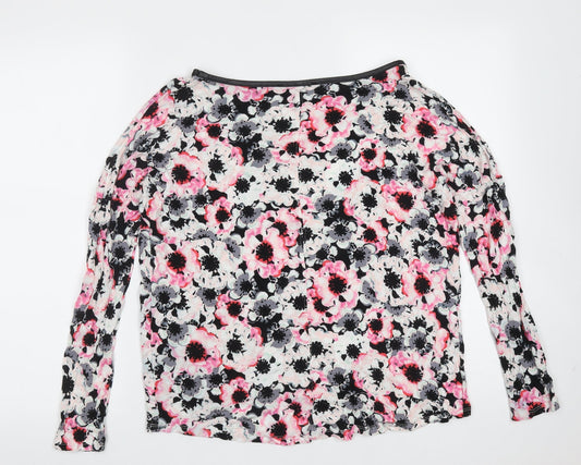 George Womens Multicoloured Floral Viscose Basic Blouse Size 8 Round Neck