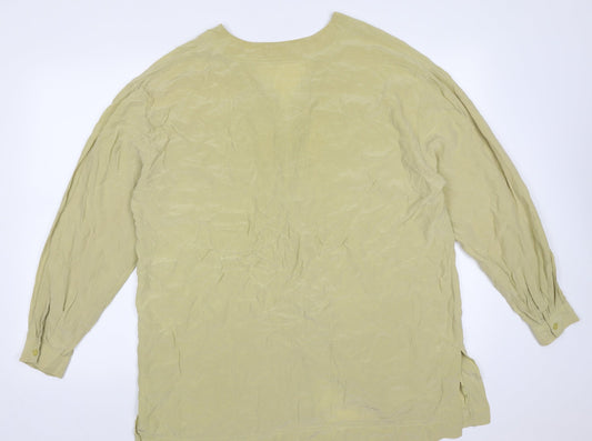 Womens UK Size M NEXT Beige Basic Blouse
