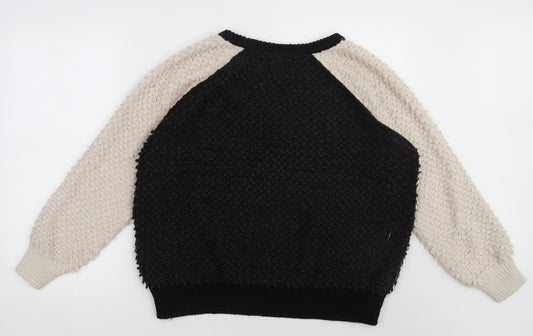 Womens UK Size 12 NEXT Black Pullover Sweatshirt